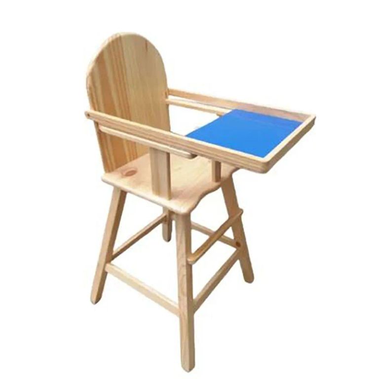 Silla de bebe para comer con bandeja azul
