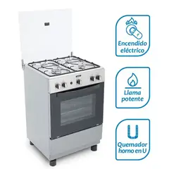 COLDEX - Cocina CX611 a Gas de Pie 24" 4 Quemadores Inox