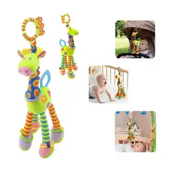 GENERICO - Juguete Peluche Jirafita Sensorial con Mordedor VERDE