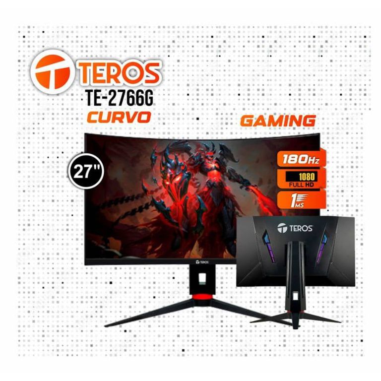 MONITOR 180HZ 1MS DP HDMI 27 CURVO GIRO PIVOTE FHD