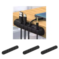 GENERICO - Grapa con Adhesivo para 5 Cargadores Pack x 3