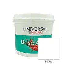 UNIVERSAL COLORS - Pintura Látex Acrílico Antihongos blanco mate 1gl