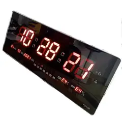 GENERICO - Reloj Digital de Pared con Temperatura fecha y calendario