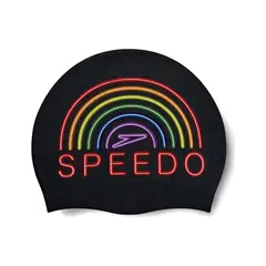 SPEEDO - Gorro Natacion Slogan Printed Cap Black