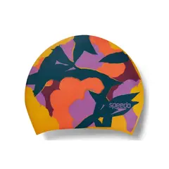 SPEEDO - Gorro Natacion Long Hair Multi Color Violeta Mango