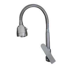 GENERICO - Grifo Caño Cocina Pared Flexible 360° Acero Satinado Mate