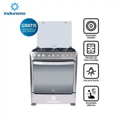 INDURAMA - Cocina Parma Zafiro Croma 6 quemadores