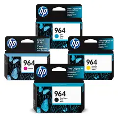 HP - KIT DE CARTUCHO DE TINTA 964 NEGRO / COLOR ORIGINAL