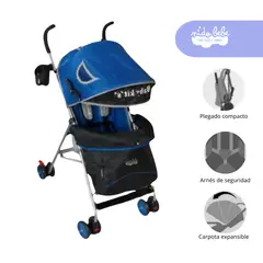BABY KITS - Coche Baston modelo Mendoza Star color Ligth azul