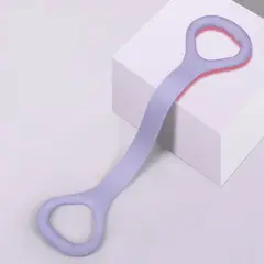 GENERICO - Banda Elástica de Silicona para yoga fitness forma 8 Morado