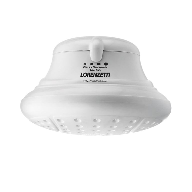 DUCHA ELÉCTRICA LORENZETTI 4T COLOR BLANCO 6400W - BELLA DUCHA