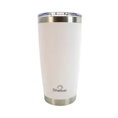 SHELTER - Tumbler White 590ml 20oz de Acero Inoxidable