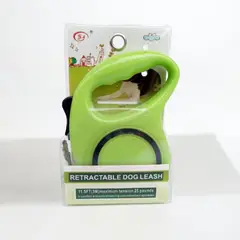 GENERICO - Correa Retráctil para Mascota Mediano 3mt Verde