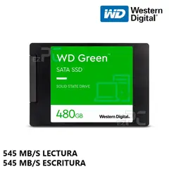 WESTER DIGITAL - Disco solido SSD WD Green 480GB SATA 6Gbs 25 7mm