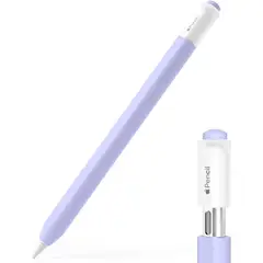 GENERICO - Funda de silicona para Apple Pencil 3ra generación USB-C - LILA