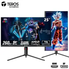 TEROS GAMING - Monitor 260HZ 1MS 25 VA Full HD Adaptive Sync