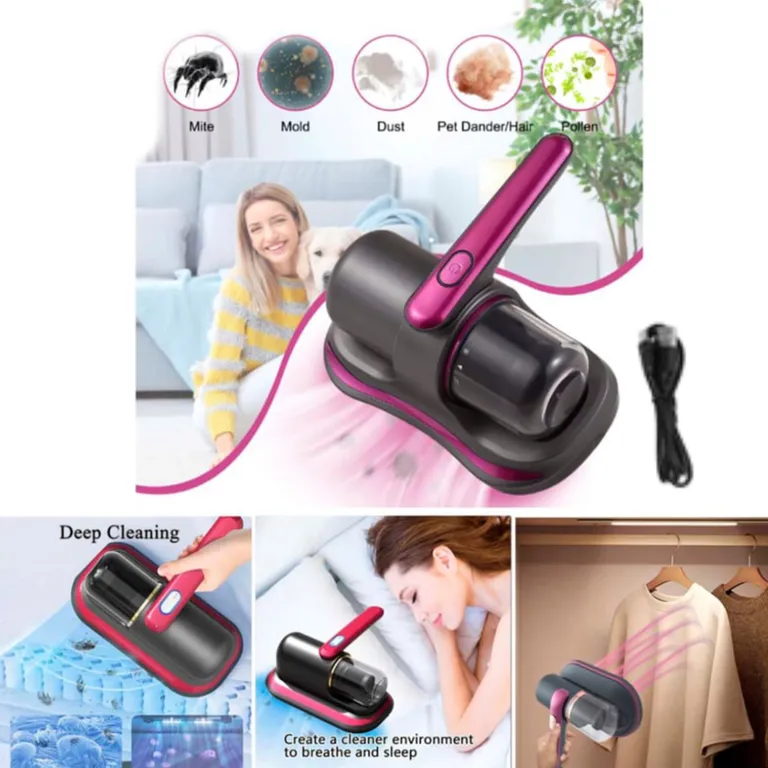 Aspiradora Anti-Ácaros con Luz UV - Inalámbrico - RECARGABLE