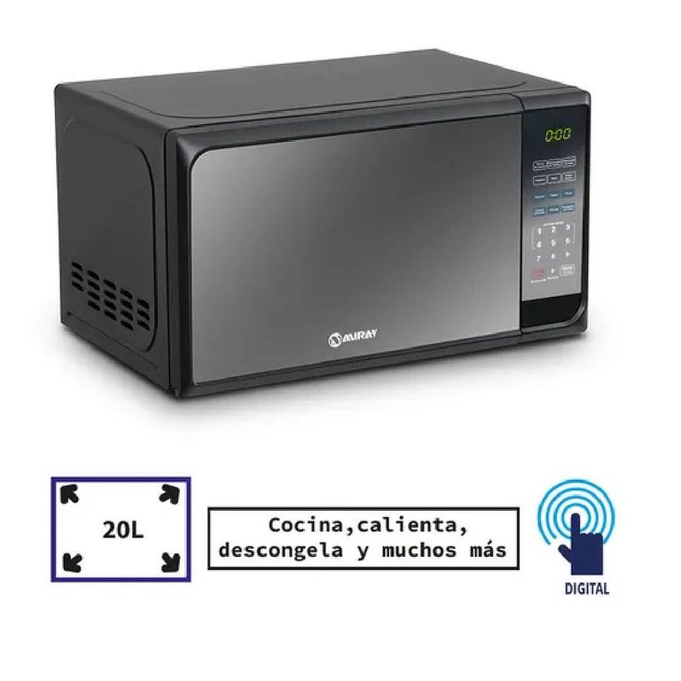 Horno Microondas Hmm-20n 20 Litros 700 Watts