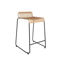 NIHM - Silla Bar Olive Rattan Natural 75cm