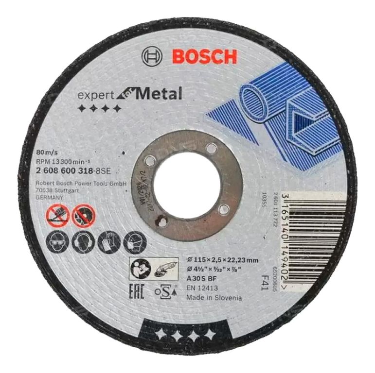 Disco Abrasivo Corte Expert Metal 115X2.5 Recto
