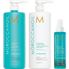 MOROCCANOIL - Shampoo 1000ml+ Acondicionador+ Spray All in One Hydration