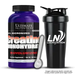 ULTIMATE NUTRITION - Creatina 300 g - Creatina Monohidratada + shaker + scoop