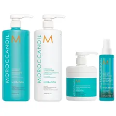MOROCCANOIL - Shampoo 1000ml + Acondicionador + Mask + Spray Hydration