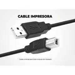 GENERICO - Cable para Impresora Usb de 1.5 Mts. Multifuncional