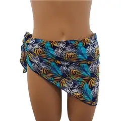 GENERICO - Pareo de playa para Mujer Alessia Estampado Alga Marina MareBlue