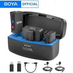 BOYA - Micrófono Profesional Boyamic Inalámbrico iPhone Android Cámaras