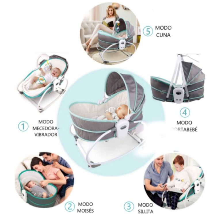 Silla Mecedora Musical 5 En 1 MULTIFUNCION MOISES CELESTE