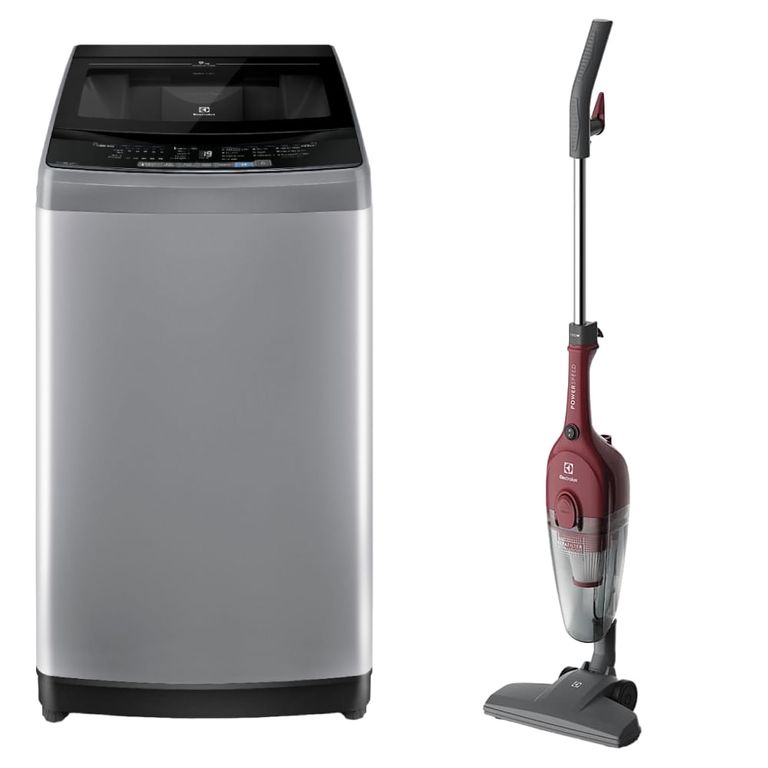 Combo Lavadora Carga Superior 9kg Gris EWIW09F2USVG + Aspiradora vertical con cable STK13