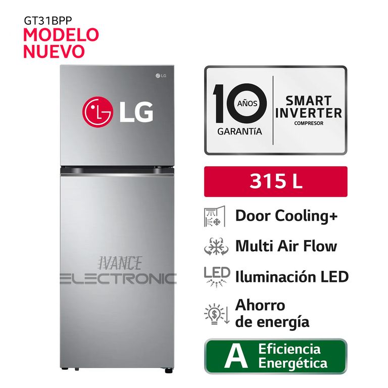 Refrigeradora Top Freezer 315L con Door Cooling - GT31BPP
