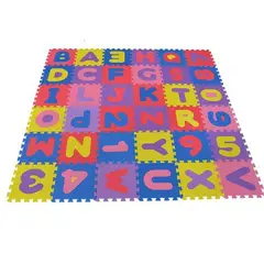 OEM - Pisos Alfombra Antigolpes Didactico De Goma EVA 36 Piezas