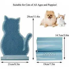 TUPET SHOP - Cepillo de Masaje para Gatos, Peine Suave Celeste