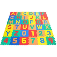 OEM - Pisos Alfombra Antigolpes Didactico De Goma EVA 36 Piezas