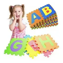 OEM - Pisos Alfombra Antigolpes Didactico De Goma EVA 26 Piezas