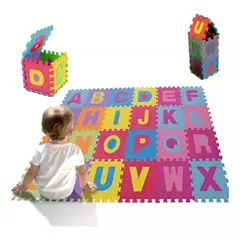 OEM - Pisos Alfombra Antigolpes Didactico De Goma EVA 26 Piezas