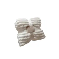 GENERICO - Manta De Vellon Super Suave 125x150cm - Blanco