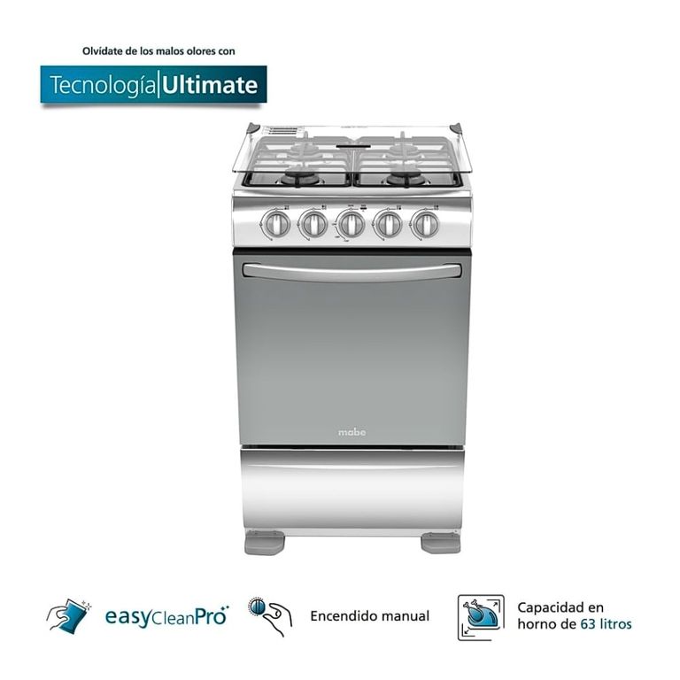 Cocina a Gas 4 Quemadores TX5110P1 Inox