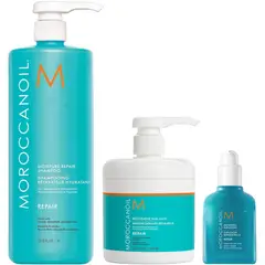 MOROCCANOIL - Shampoo Reparador 1000ml + Mascarilla + Infusión Repair