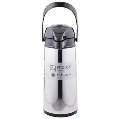 FACUSA - Termo Sifón 1.9 Lt. Acero Inoxidable Brillante -