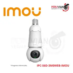 IMOU - Bulb Cam 3MP DOMO WIFI 30 MP 2K IR 25M Wi-Fi IPC-S6D-3M0WEB-IMOU