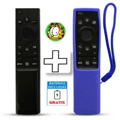 UNIVERSAL - Control Samsung Smart Tv con Voz Modelo BN59-01363 Funda Azul