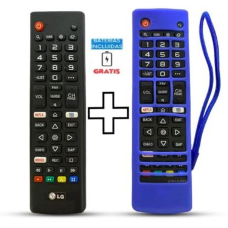 Control Remoto Para tv lg Smart 4k Modo futbol Funda Azul