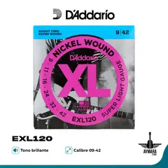 DADDARIO - EXL120 Cuerdas Guitarra Eléctrica 009-042