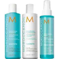 MOROCCANOIL - Shampoo Suavizante 250ml + Acondicionador + Spray Smooth