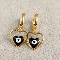 GENERICO - Aretes bling black ezaara