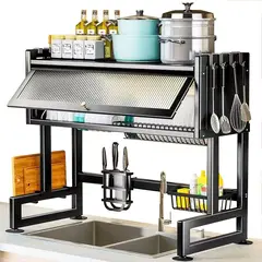 GENERICO - Escurridor de Platos en Acero de Color Negro