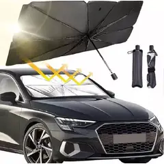 GENERICO - Tapasol Plegable Auto tipo Sombrilla para Parabrisas